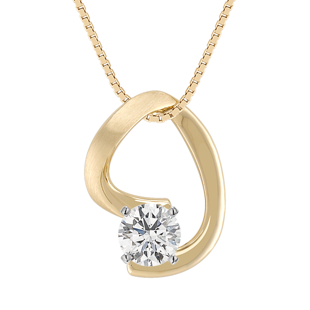 14k Yellow Gold Pendant (18'')