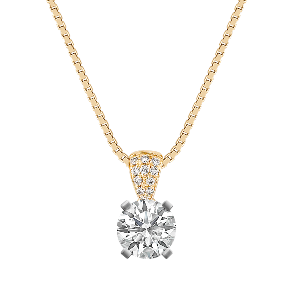 Round Diamond Pendant (18 in)