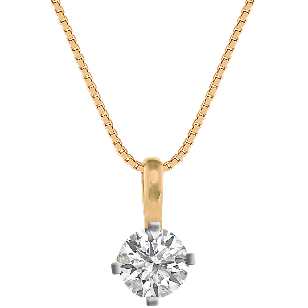 Pick-Your-Gem Solitaire Pendant in 14K Yellow Gold (18 in)