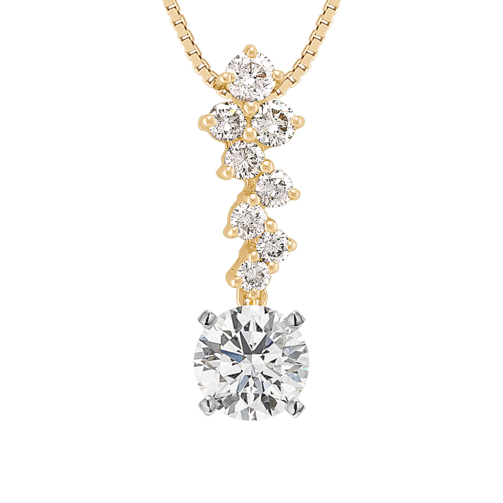 Pick-Your-Gem Diamond Cascade Pendant