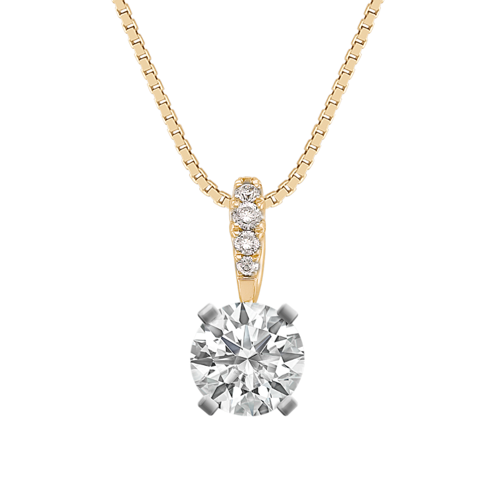 Diamond accent necklace top