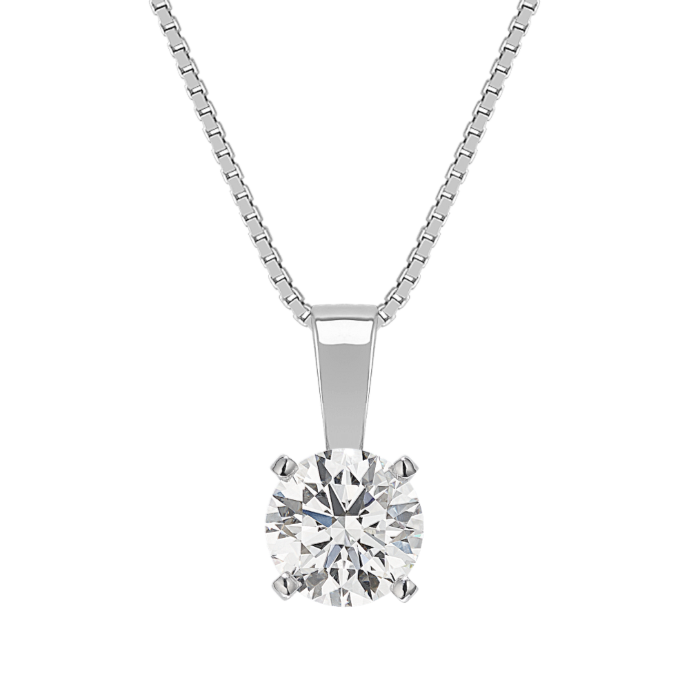 Solitaire Pendant for .75 Carat Round Gemstone (18'')