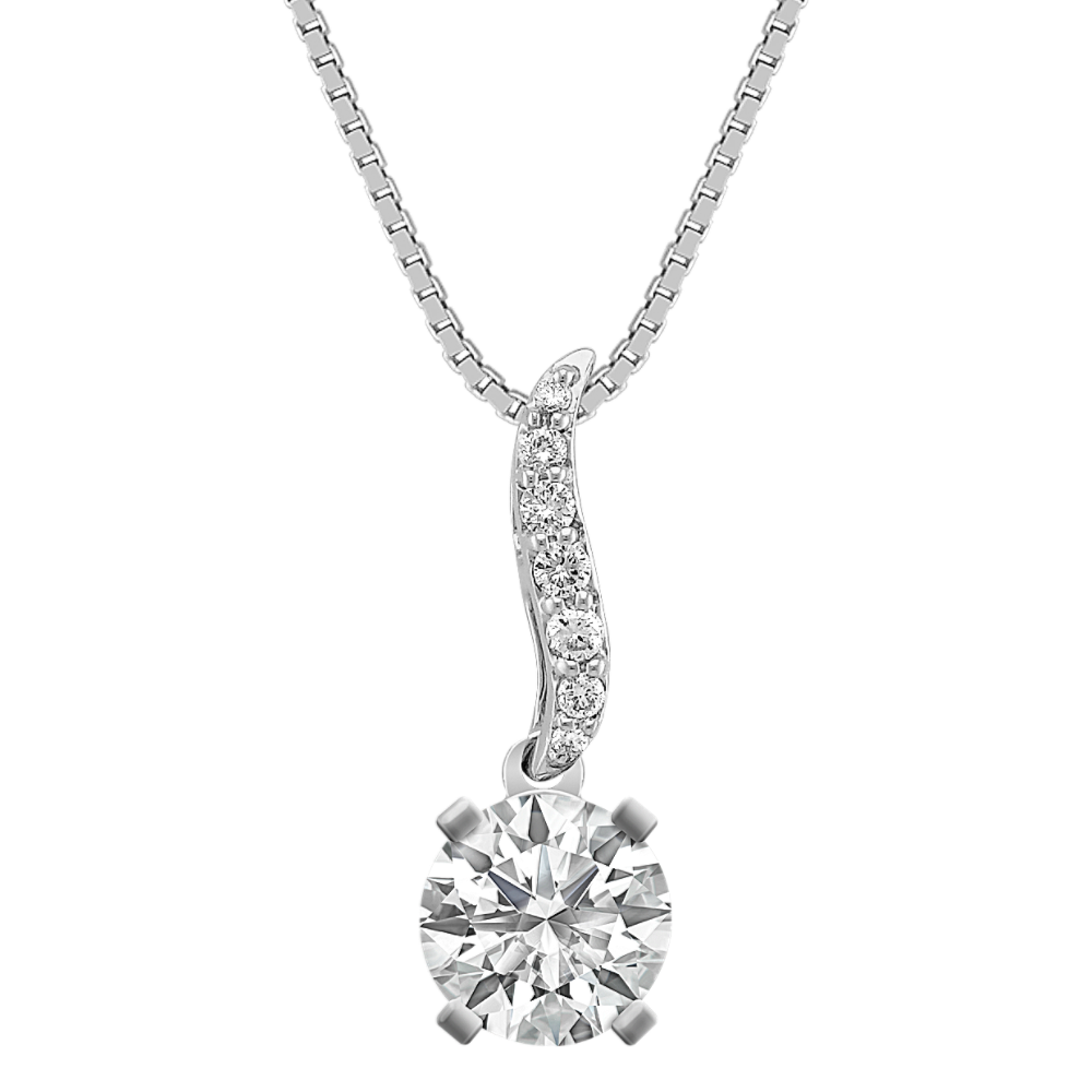 Round Diamond Pendant (18 in)