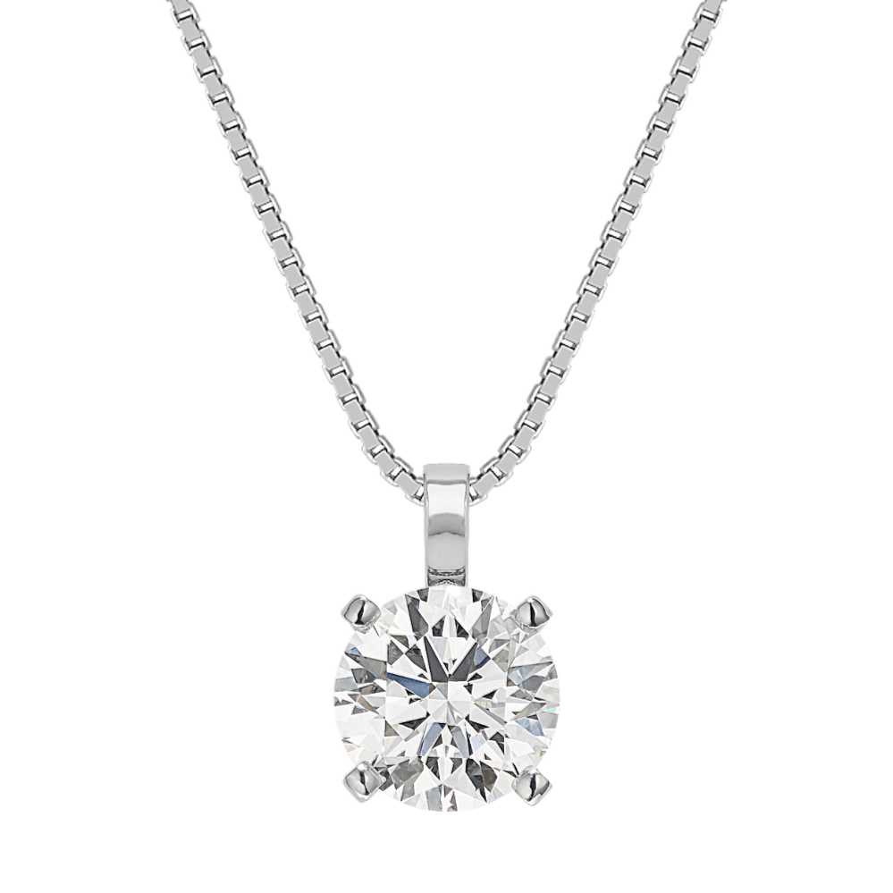 Solitaire Pendant for 1 Carat Round Gemstone (18'')