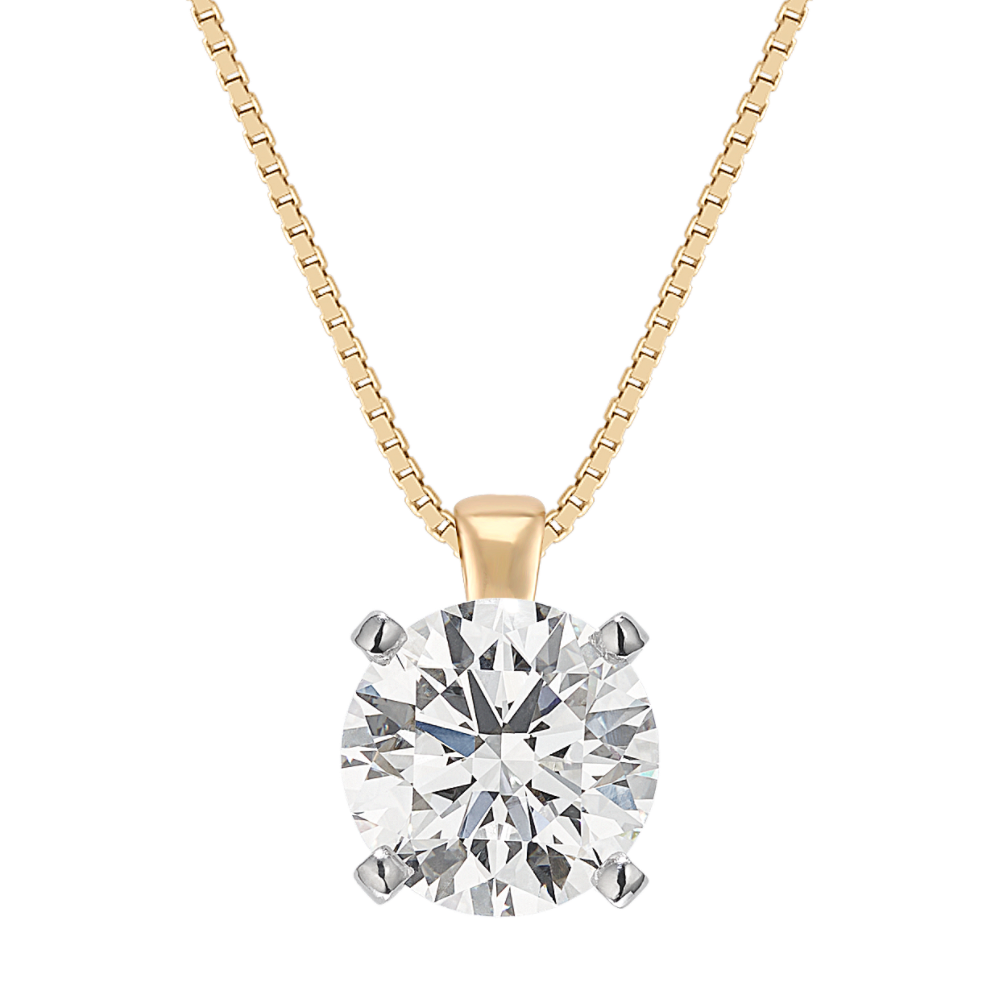 Solitaire Pendant for .35 Carat Round Gemstone (18'')
