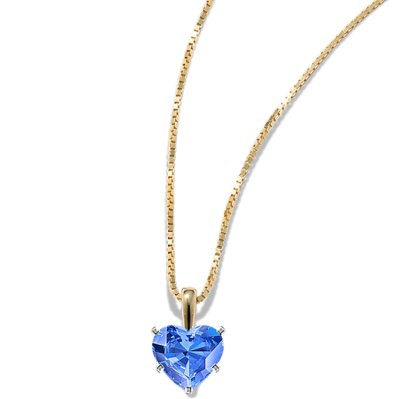 Pick-Your-Gem Pendant (4.5mm Heart-Shaped)