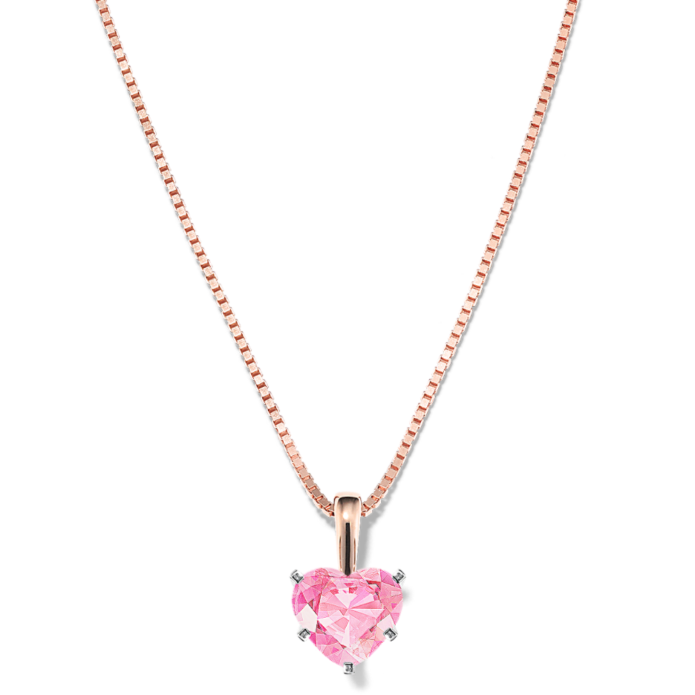 Pick-Your-Gem Pendant (4mm Heart-Shaped)