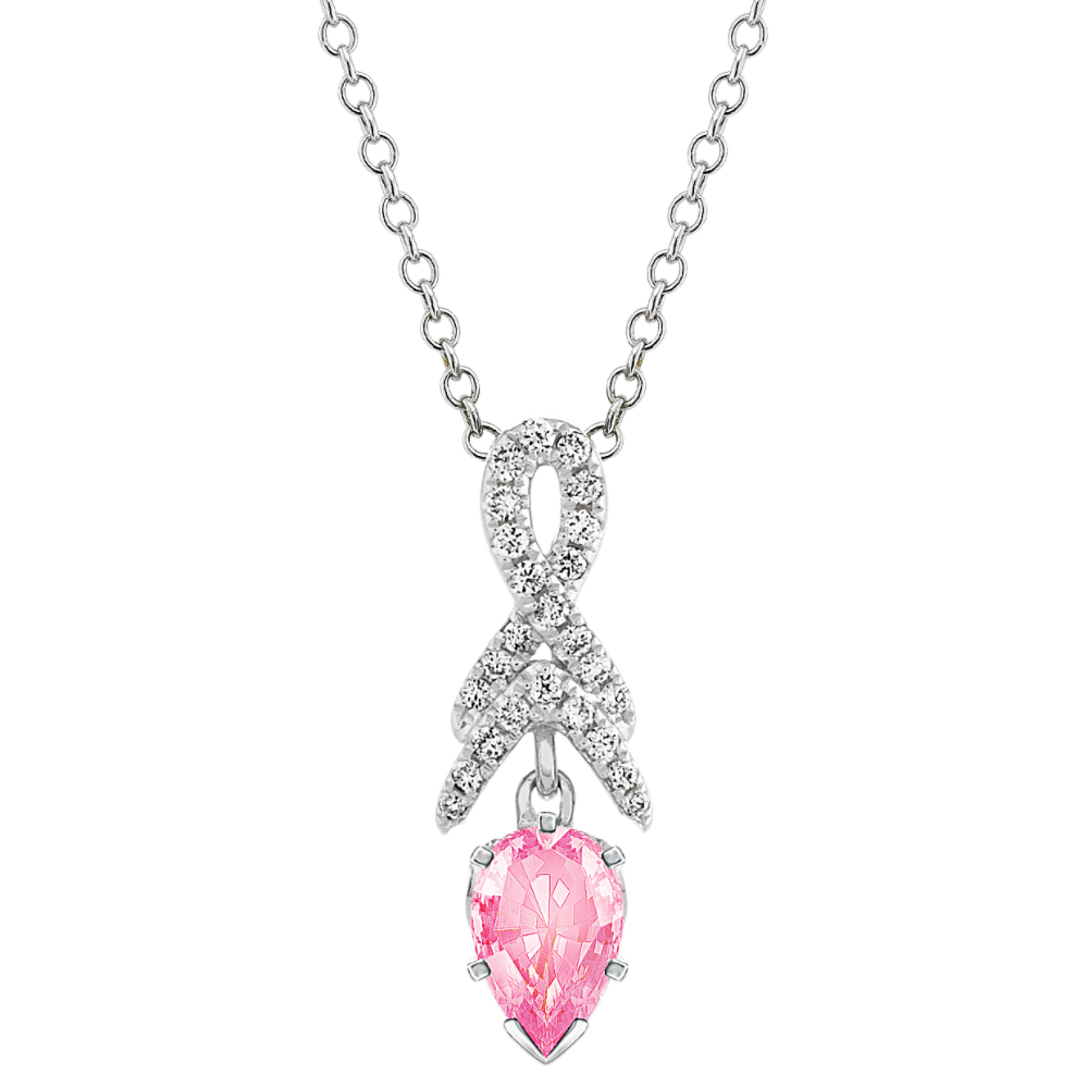 Pick-Your-Gem Diamond Chevron Pendant