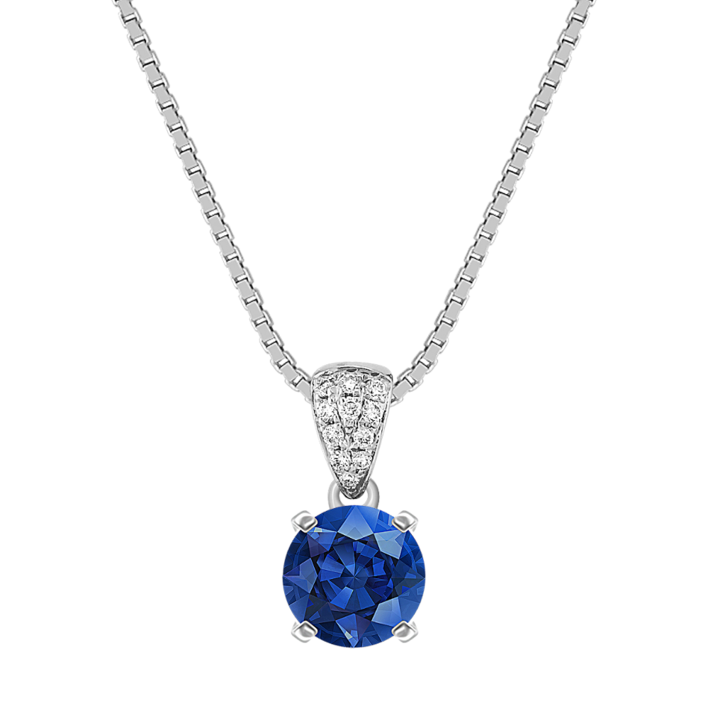 Round Diamond Cluster Pendant (18'')