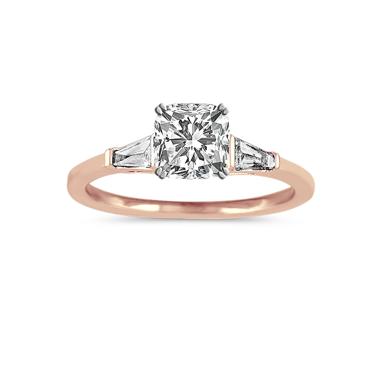 0.93 ct. Natural Diamond Engagement Ring in Rose Gold