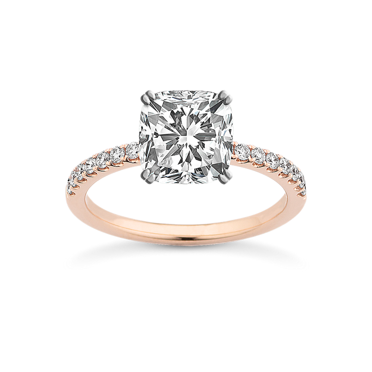 1.58 ct. Lab-Grown Diamond Engagement Ring in Rose Gold
