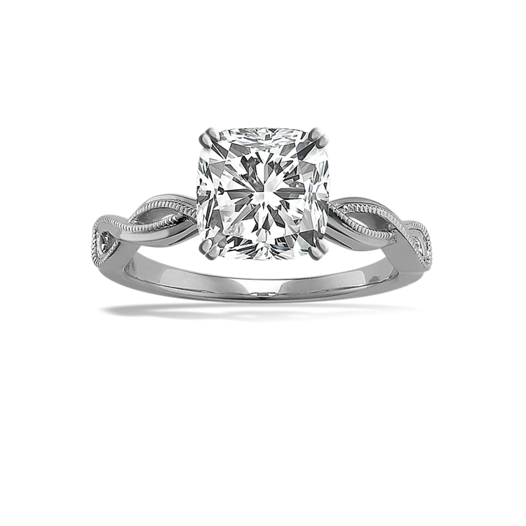 1.56 ct. Lab-Grown Diamond Engagement Ring in White Gold