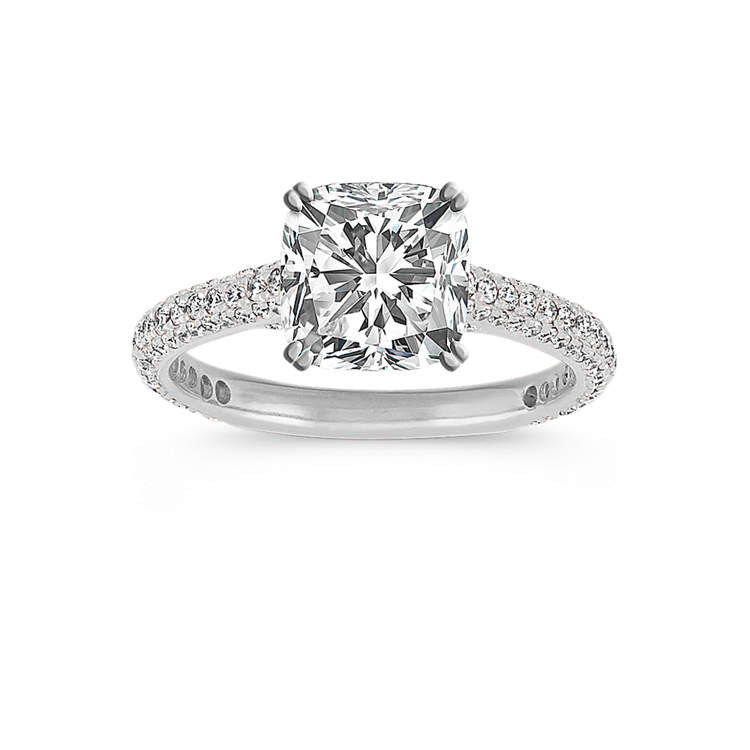 1.51 ct. Natural Diamond Engagement Ring in White Gold