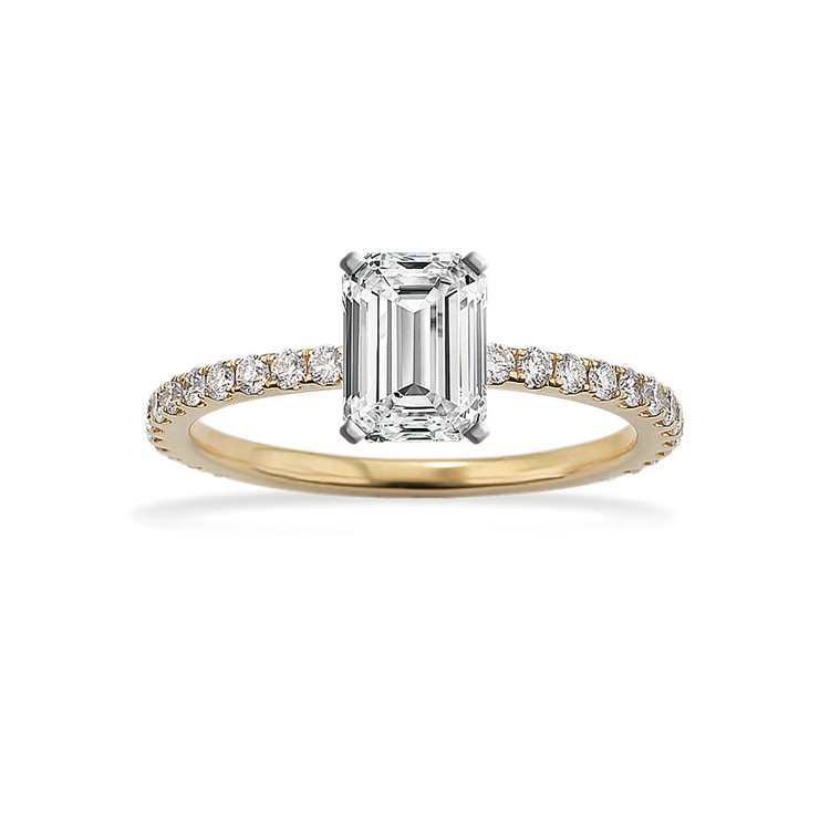 Darcy Natural Diamond Engagement Ring in 14k Yellow Gold