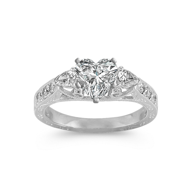 Artiste Diamond Engagement Ring in Platinum