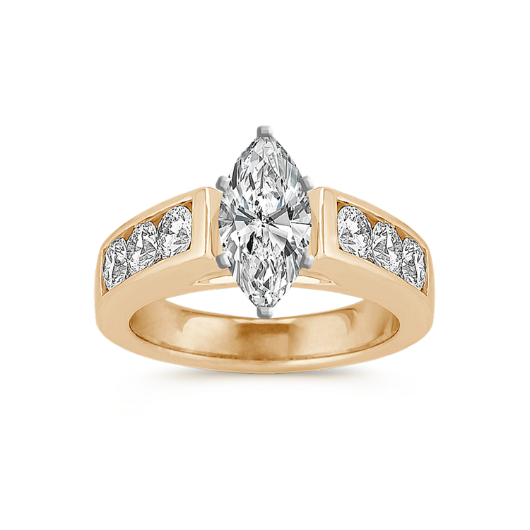 View Shane Co. s Diamond Channel Set Engagement Rings Bridal Sets
