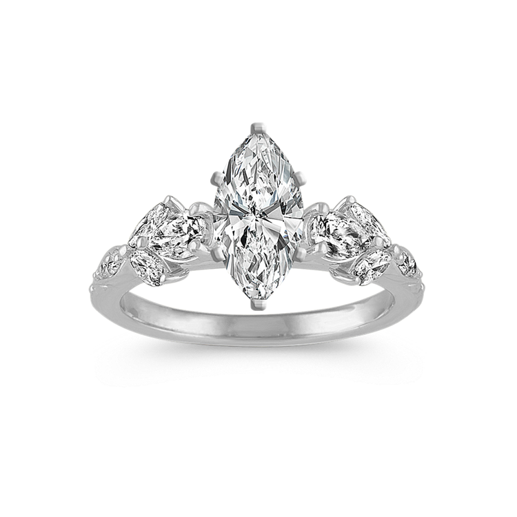 Ivy Natural Diamond Engagement Ring in Platinum