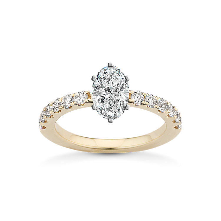 Summit Round Natural Diamond Engagement Ring