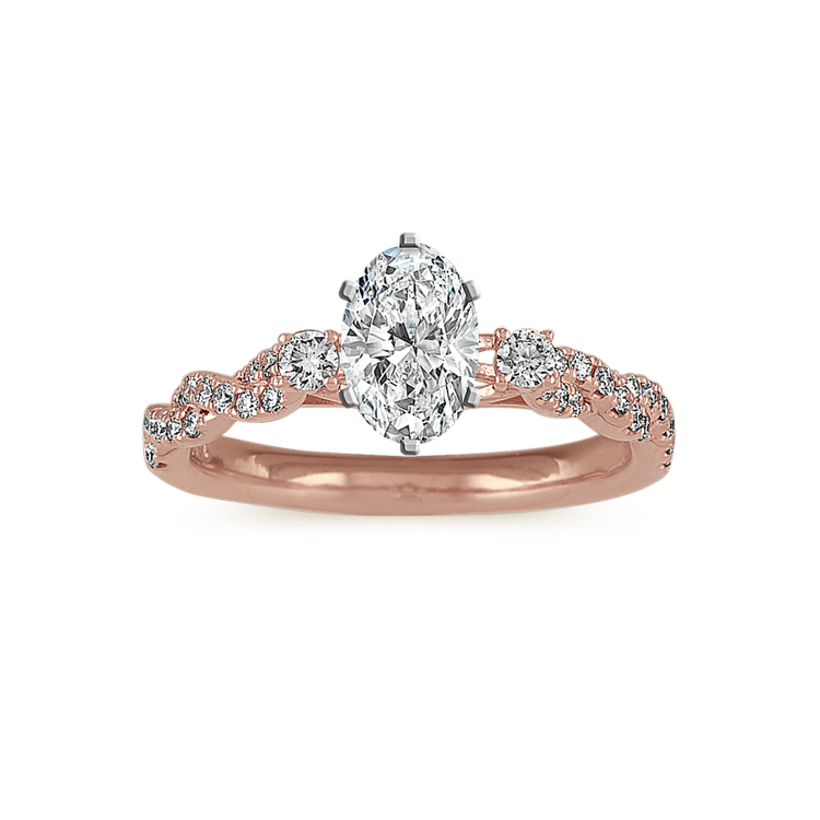 Hero Natural Diamond Swirl Engagement Ring