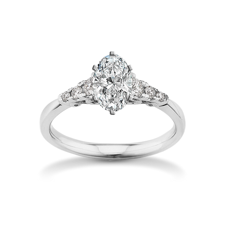 1.02 ct. Natural Diamond Engagement Ring in Platinum
