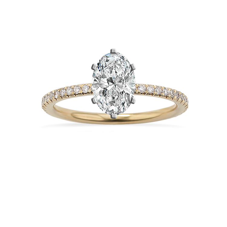 2.0 ct. Natural Diamond Engagement Ring in Yellow Gold