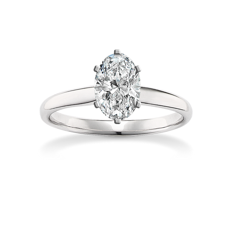 2.05 ct. Lab-Grown Diamond Engagement Ring in White Gold