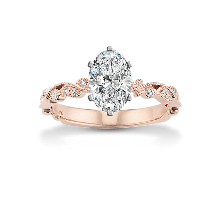 2.04 ct. Lab-Grown Diamond Engagement Ring in Rose Gold