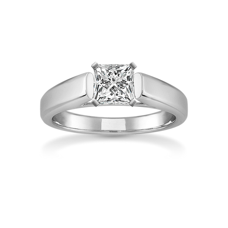 0.95 ct. Natural Diamond Engagement Ring in White Gold