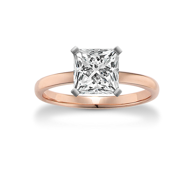 2.01 ct. Lab-Grown Diamond Engagement Ring in Rose Gold