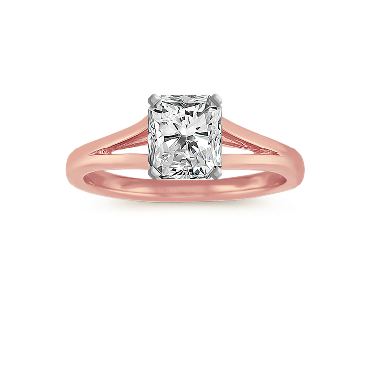 1.01 ct. Natural Diamond Engagement Ring in Rose Gold