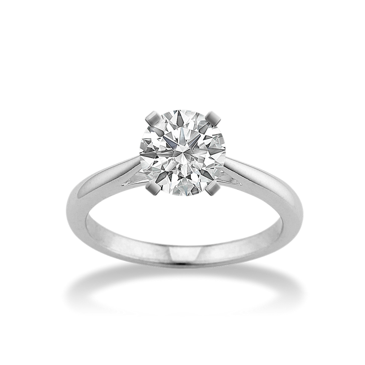 Modena Cathedral Engagement Ring in 14K white Gold