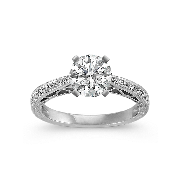 Agatha Vintage Natural Diamond Engagement Ring