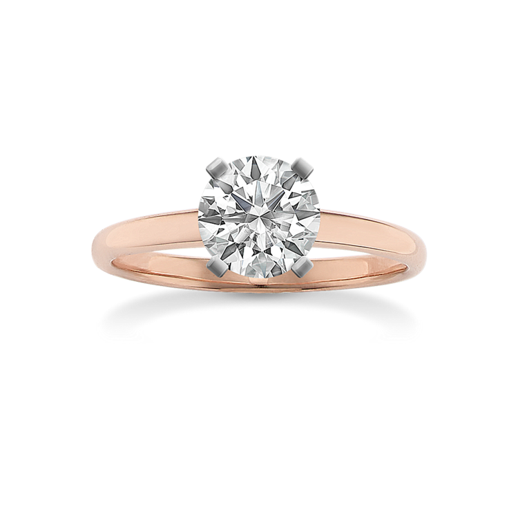 Luminary Classic Solitaire Engagement Ring in 14K Rose Gold