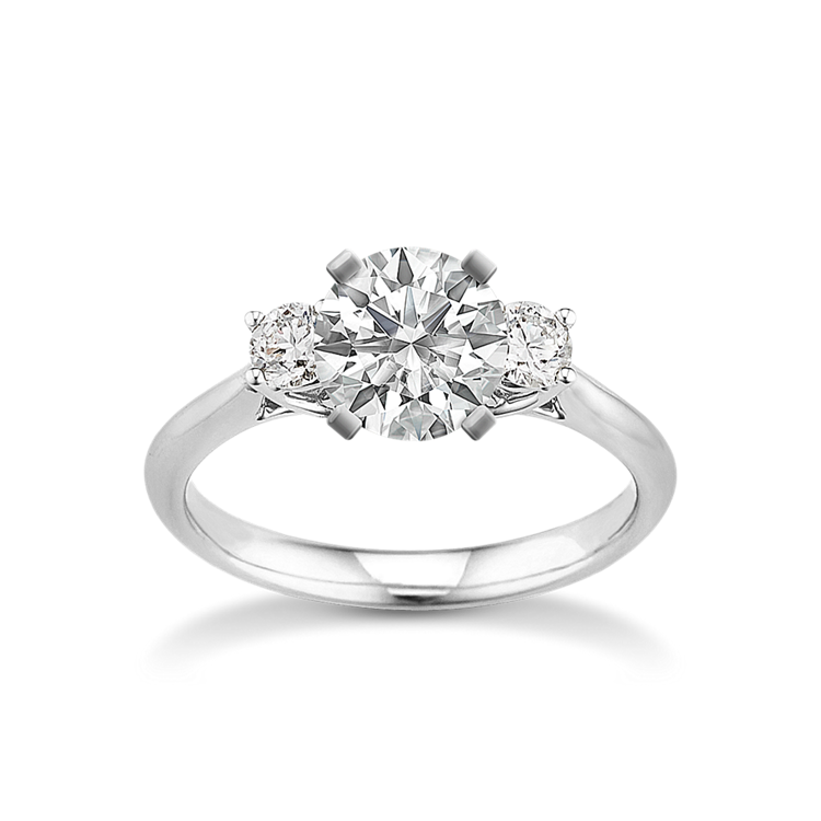 Vienna Natural Diamond Engagement Ring in White Gold