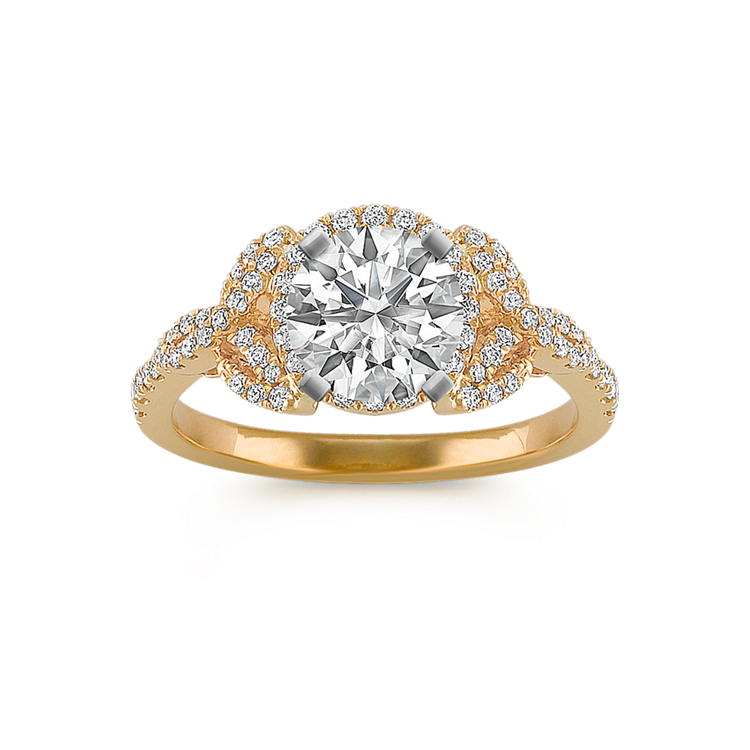 Halo Natural Diamond Ring