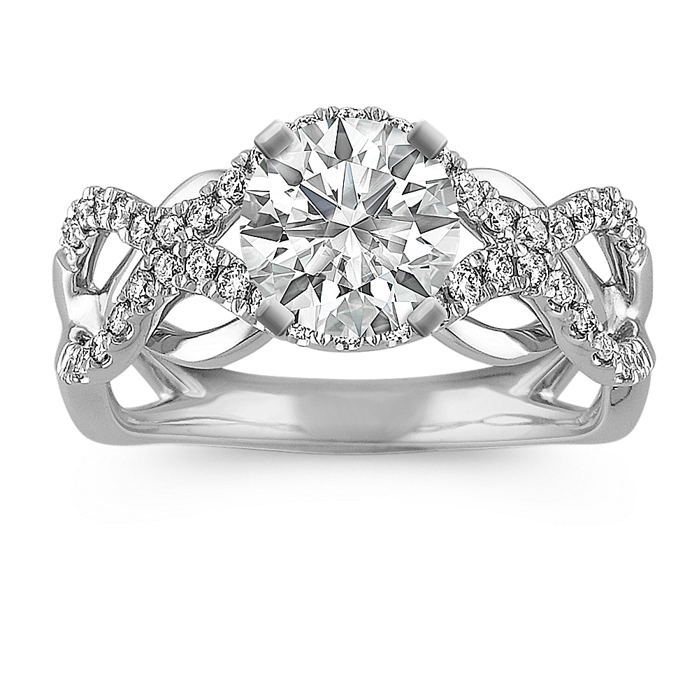 Aberdeen Diamond Infinity Ring in 14K White Gold