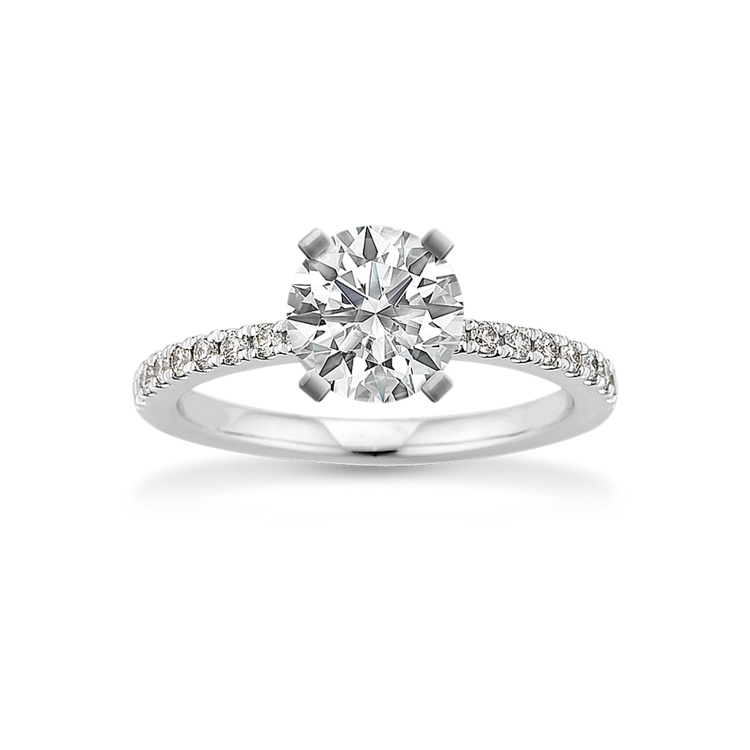 Timeless Natural Diamond Engagement Ring in Platinum