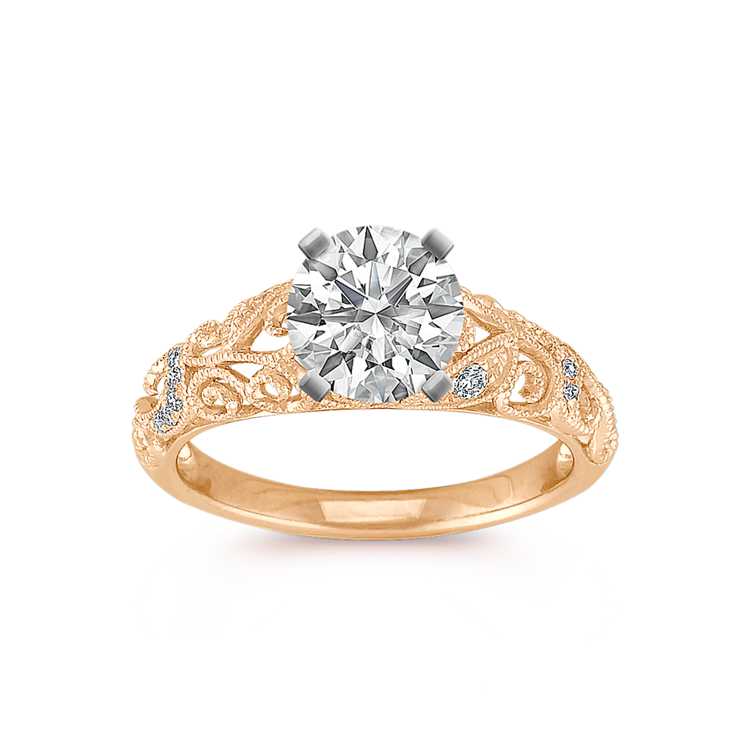 Cosette Natural Diamond Engagement Ring 14k Yellow Gold