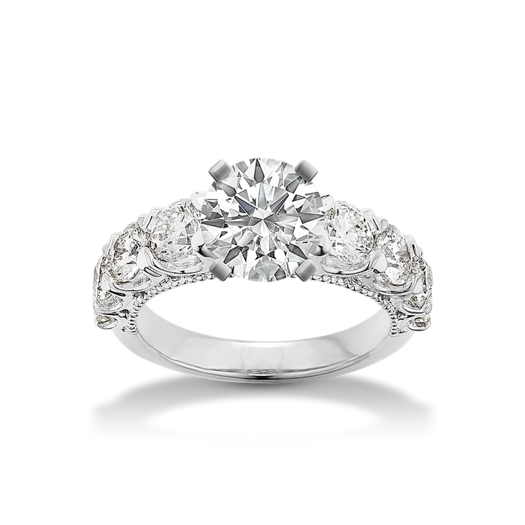 Eudora Diamond Engagement Ring in Platinum