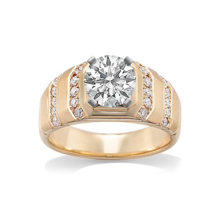 Mens on sale diamonique rings