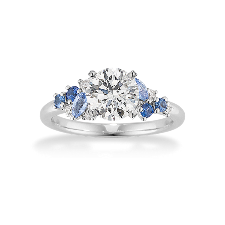 slim fit dress slacks Lab Grown Diamond Oval Ring Halo Bridal Set Gold Big Diamond Curved Ring Platinum / 6.75 main image 1