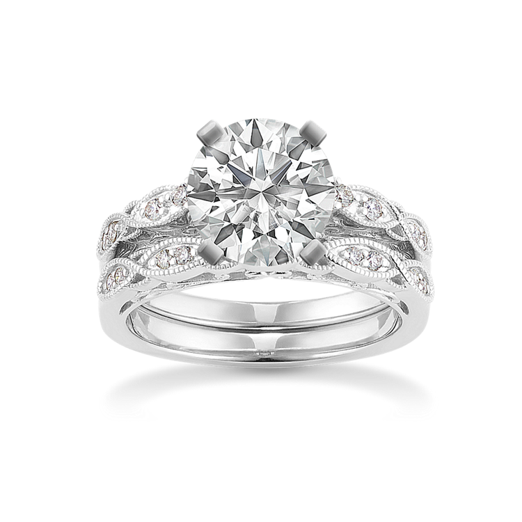 1.74 ct. Lab-Grown Diamond Engagement Ring in White Gold