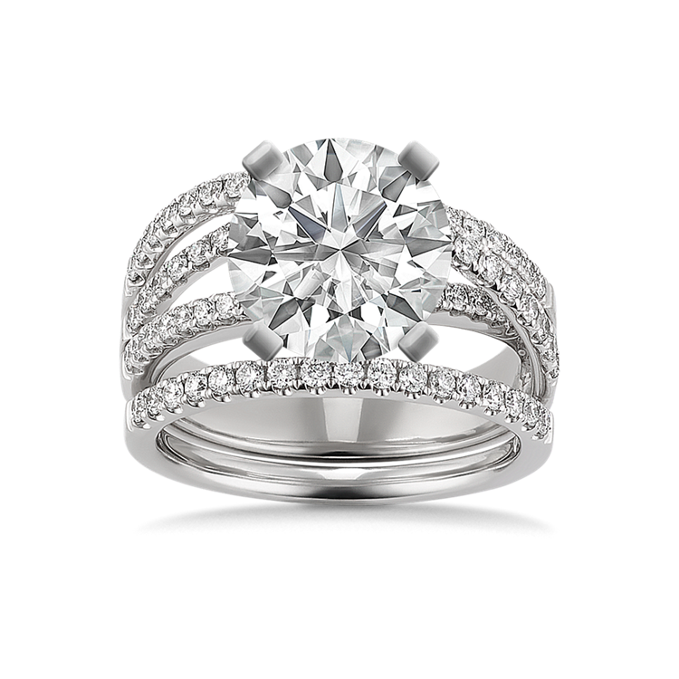2.51 ct. Lab-Grown Diamond Engagement Ring in White Gold
