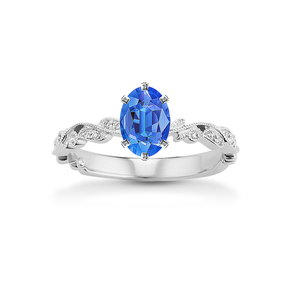 Chantilly Diamond Engagement Ring in Platinum