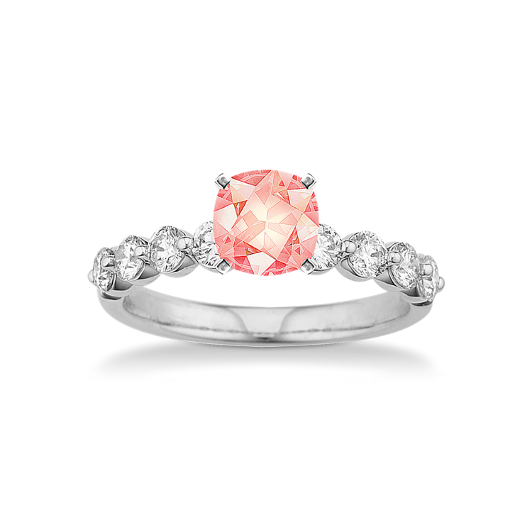 Terra Pave-Set Natural Diamond Engagement Ring