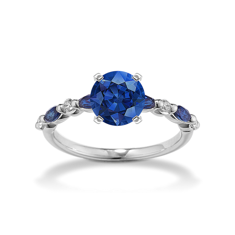 Engagement rings with colored accent stones shop