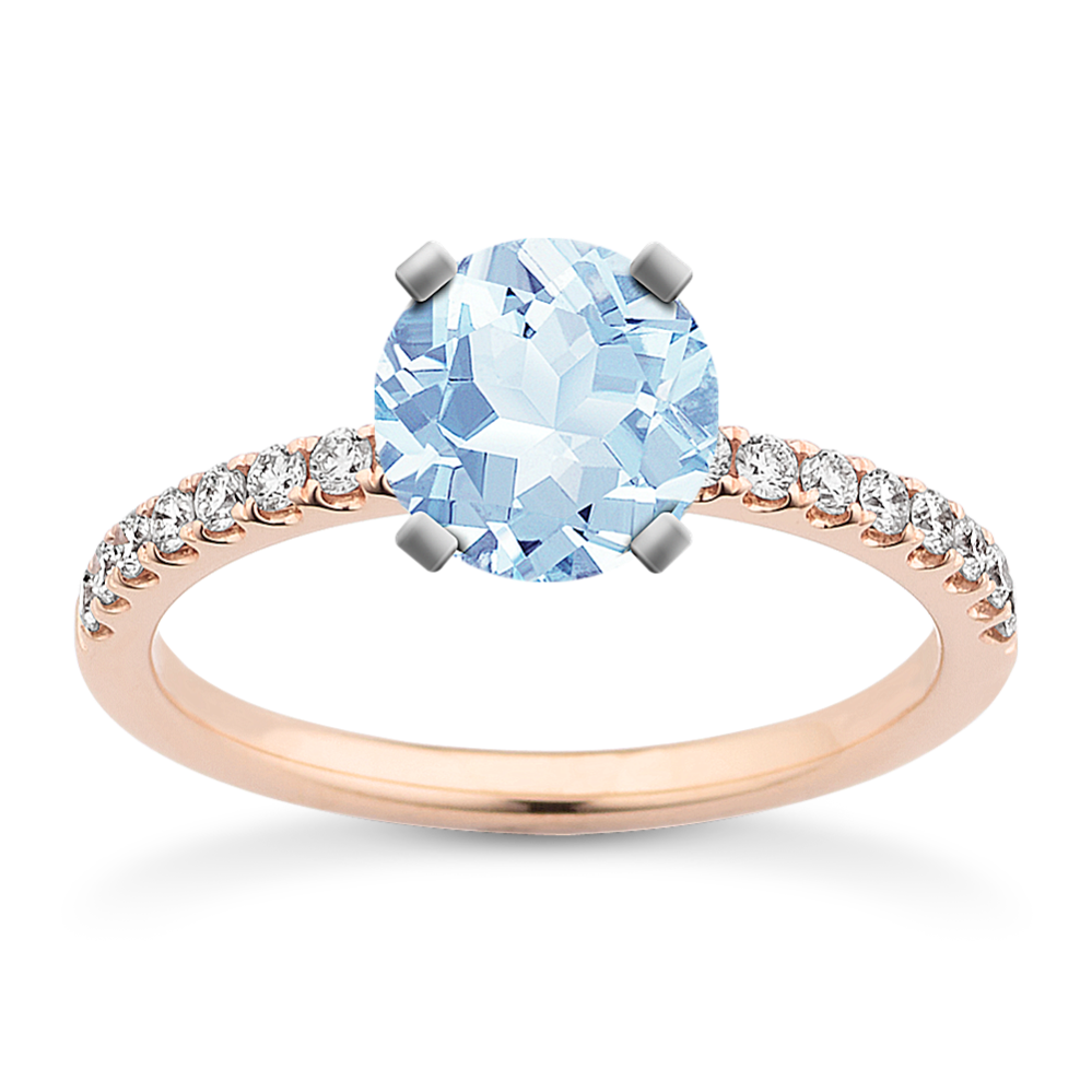 Vista Diamond Pave Engagement Ring