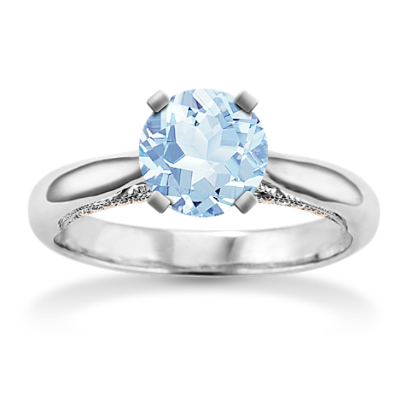 Nadia Cathedral Engagement Ring in Platinum