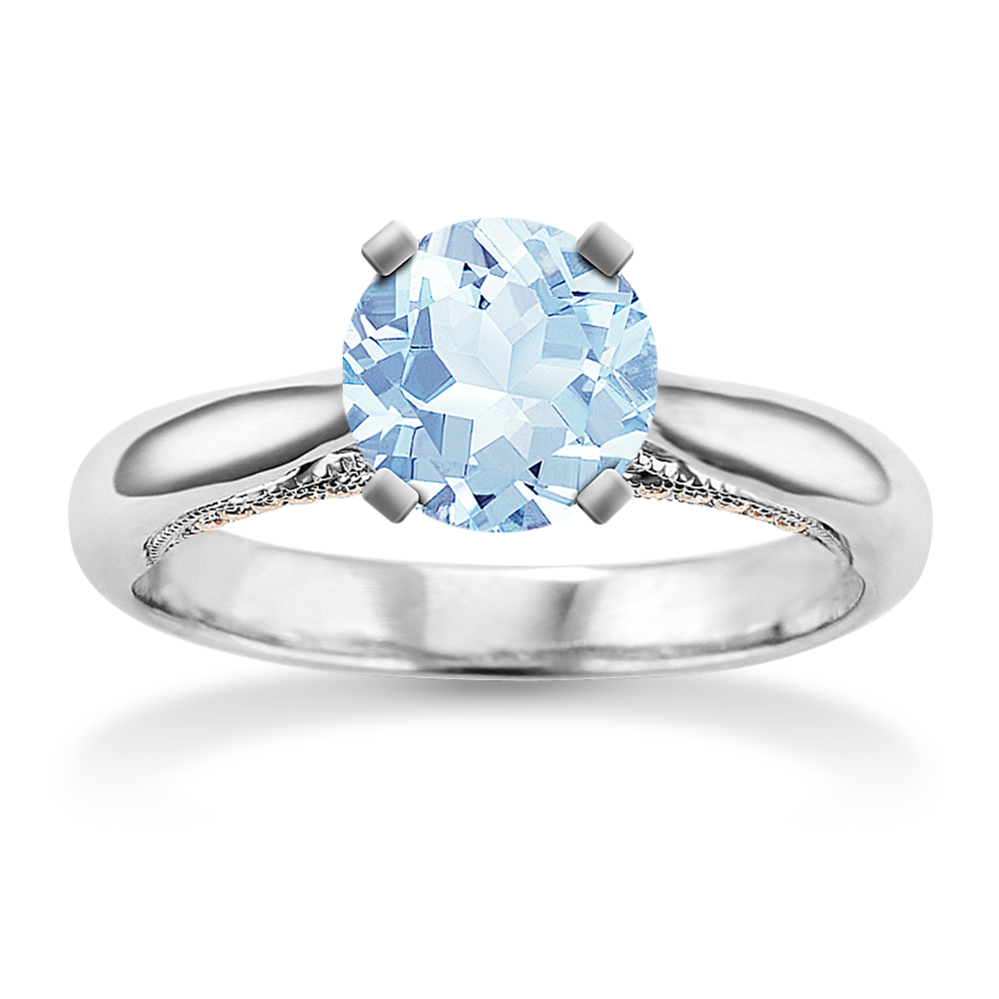 Nadia Cathedral Engagement Ring in Platinum