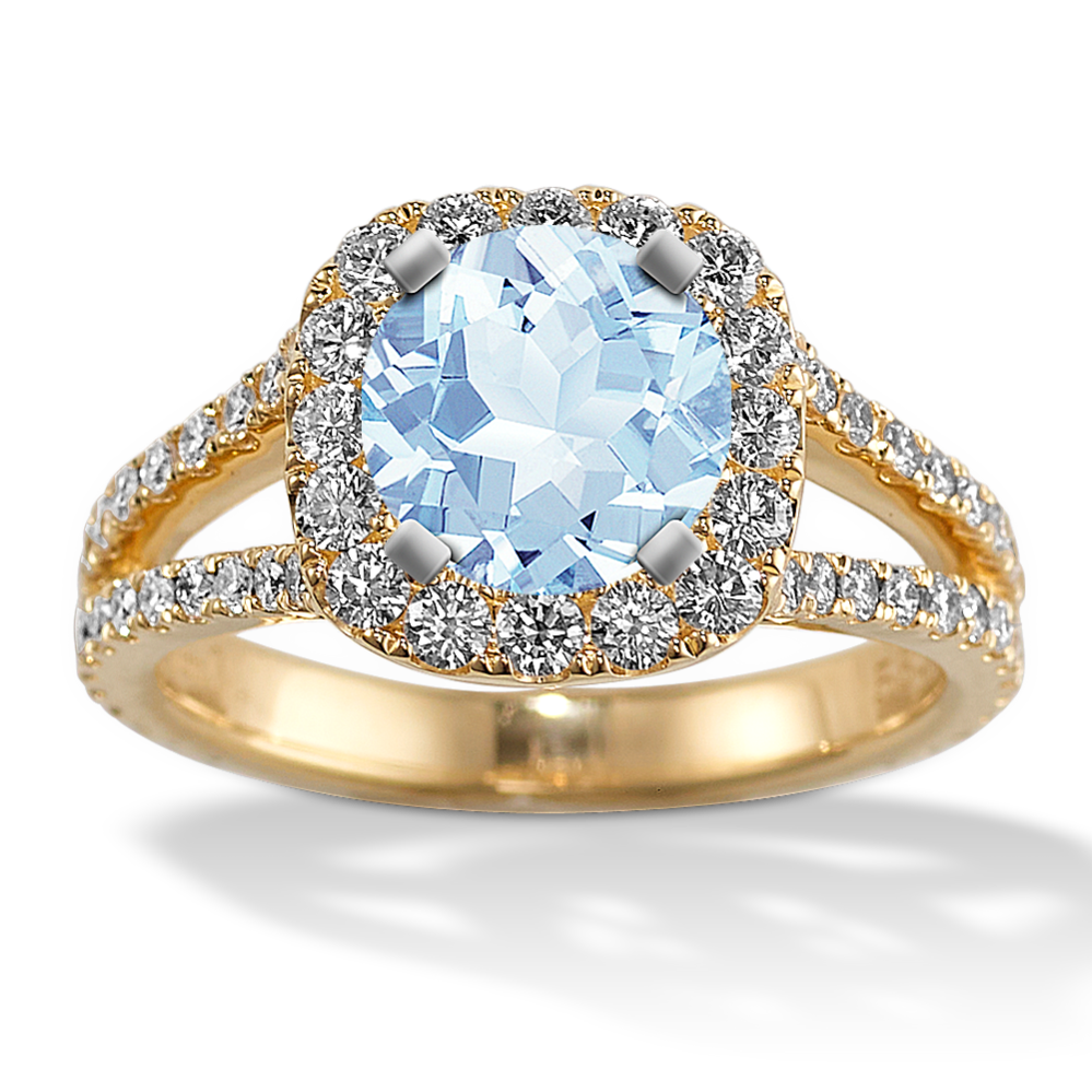 Allegro Halo Engagement Ring